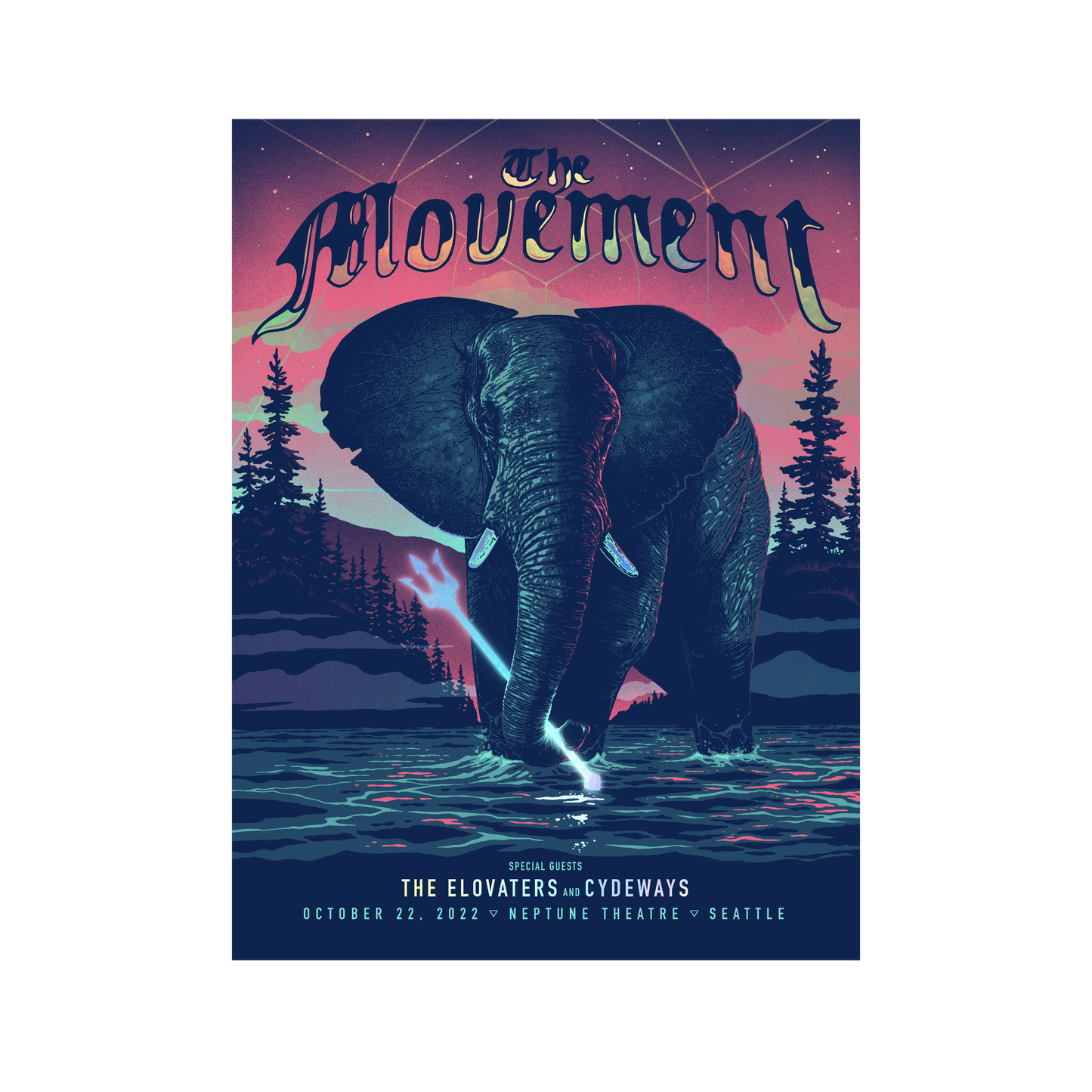 Seattle Neptune Theater Foil Poster