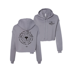 Women's Elephant Crop Hoodie