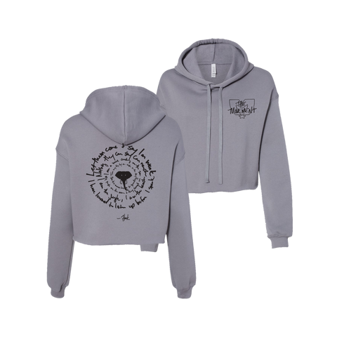 Women's Elephant Crop Hoodie