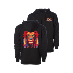 Technicolored Lion Pullover Hoodie