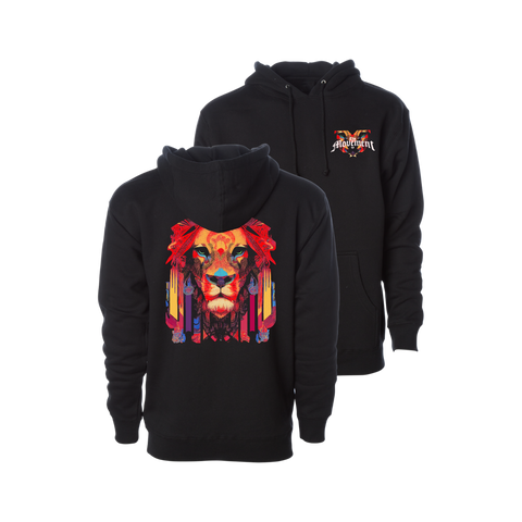 Technicolored Lion Pullover Hoodie