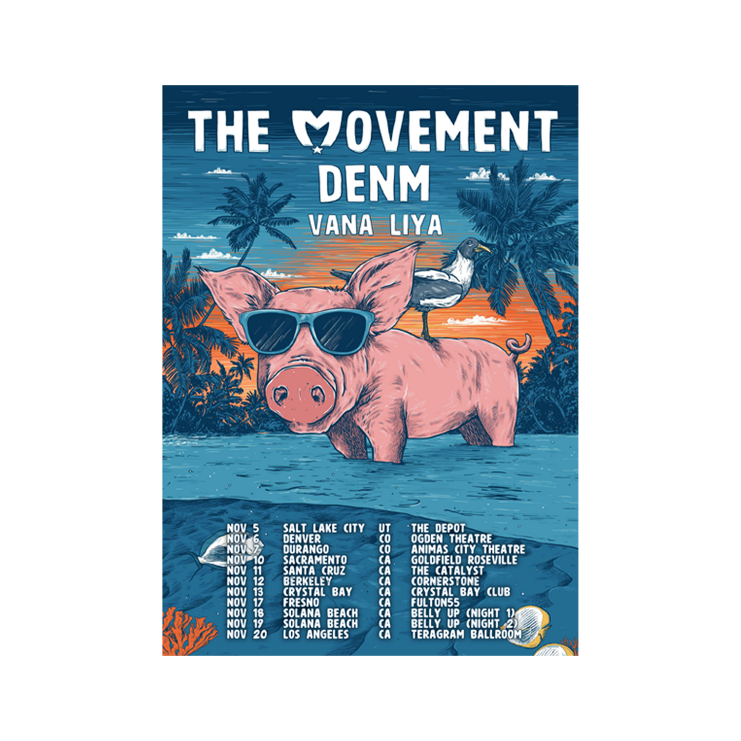 West Coast Tour Poster November 2021