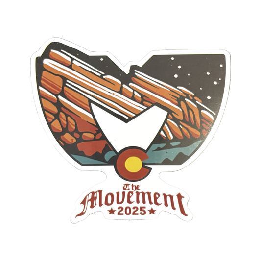 Red Rocks 2025 Sticker