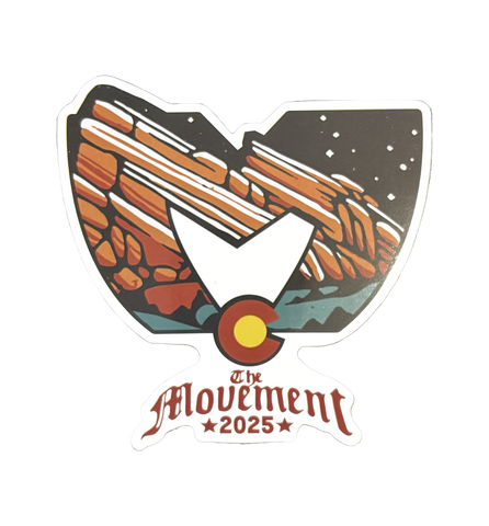 Red Rocks 2025 Sticker