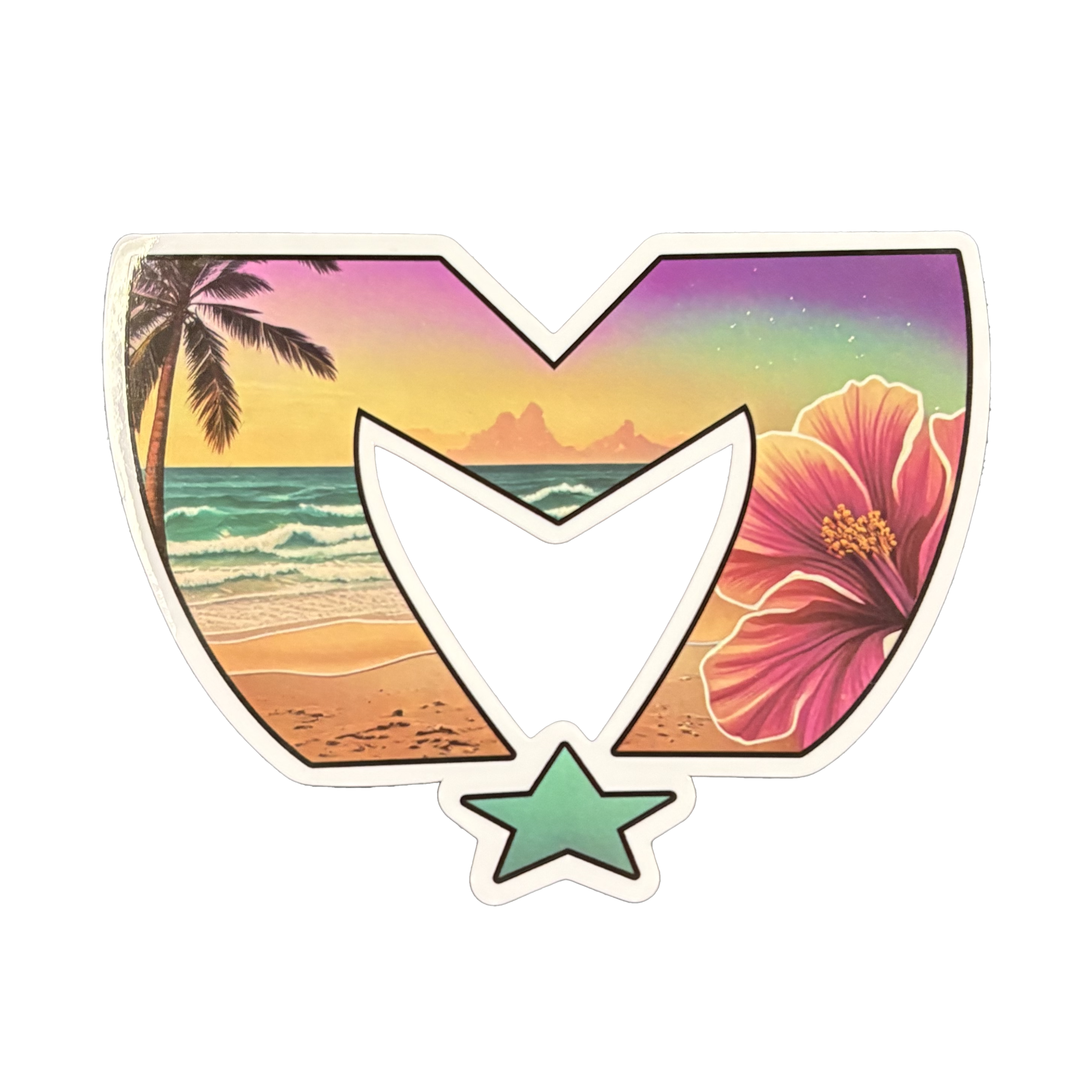 Ladies Sunset Sticker – The Movement Store
