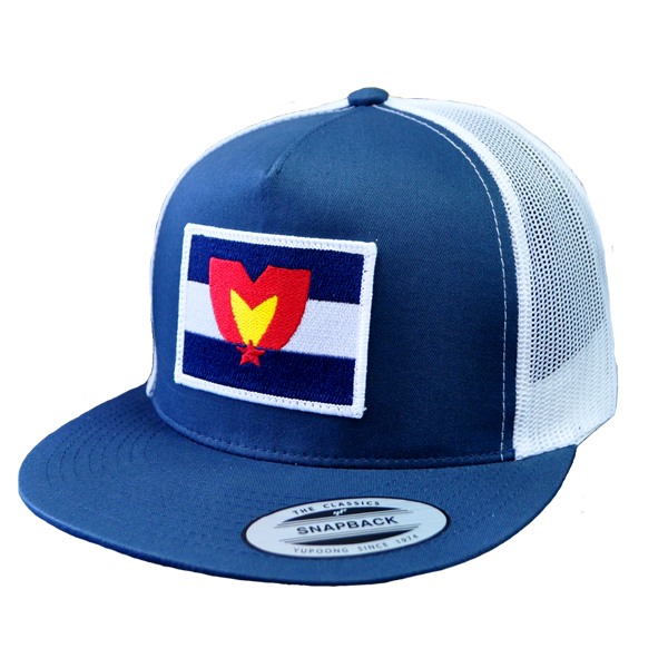 Mile High Patch Snapback Blue & White