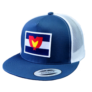 Mile High Patch Snapback Blue & White