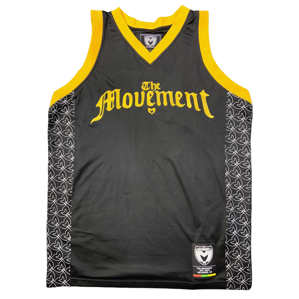 Black and gold jersey basketball sales
