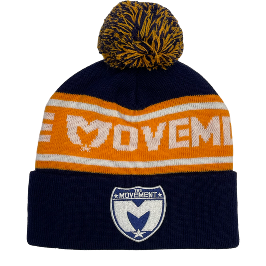 Pom Patch Beanie