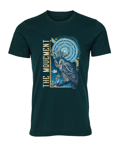 Crowned Owl Tee (Deep Teal)