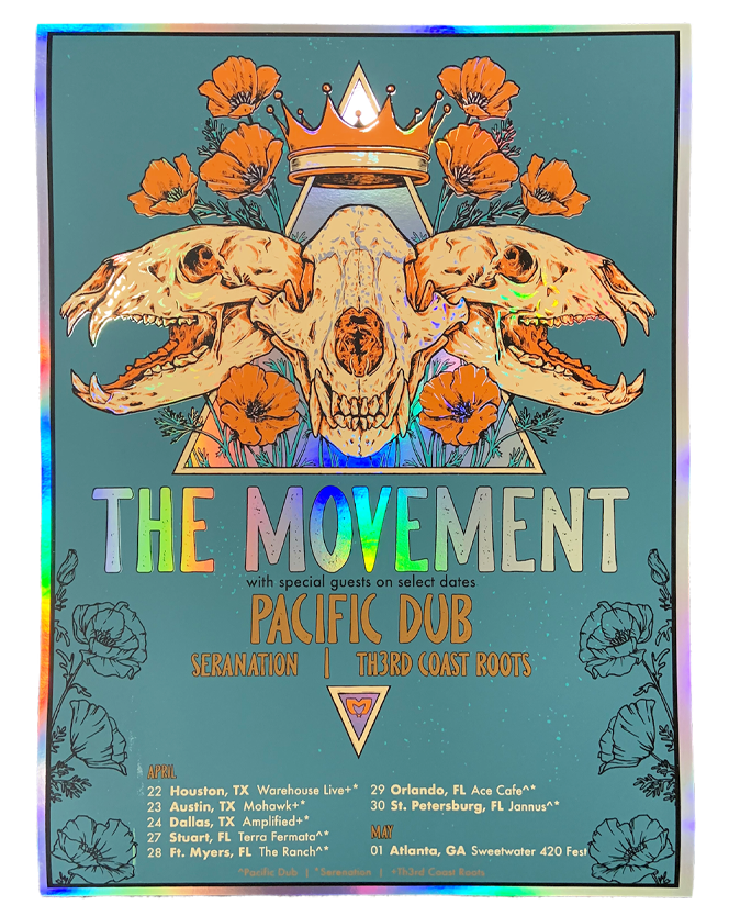 Triple Skull TX & FL Spring 2022 Tour Poster