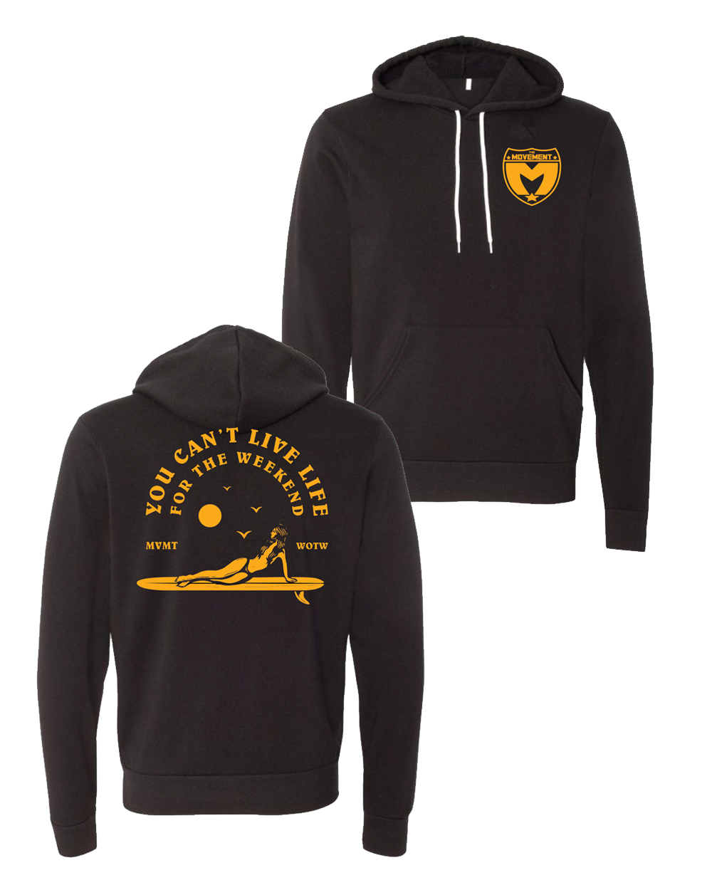 Live Life Surfer Pullover Hoodie
