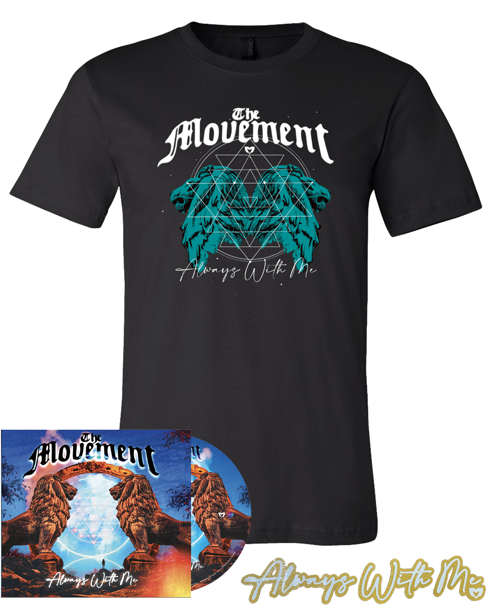 Always With Me Tee + CD + Sticker Bundle